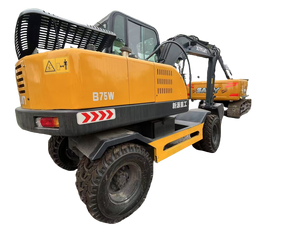 Precio bajo, alta calidad, excavadora XINYUAN usada, excavadora de ruedas B75W a la venta - Product Image 2