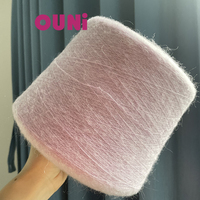 Fil à tricoter pour machine à tricoter, mélange de 32% Super Kid Mohair et 28% Laine Mérinos, très doux, ne pique pas, idéal pour le tricot à la machine.