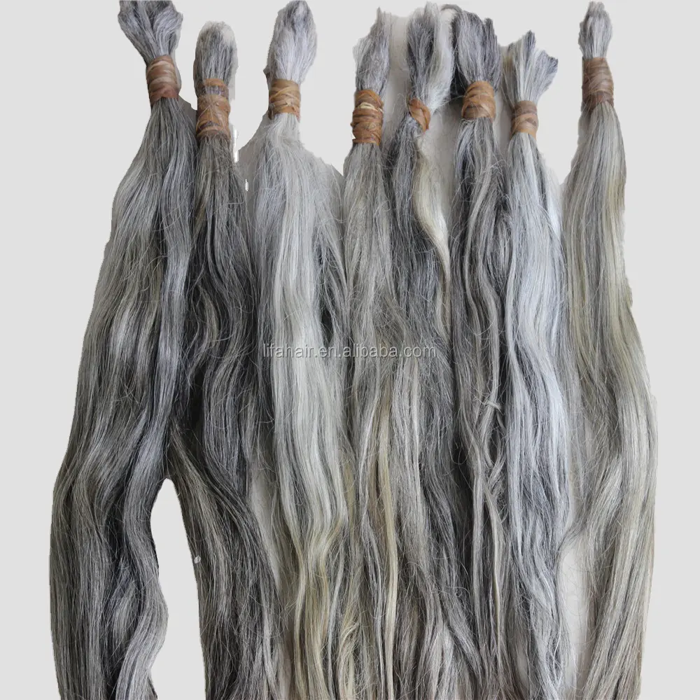 High quality unprocessed 100% virgin human hair white and blond hair bulk