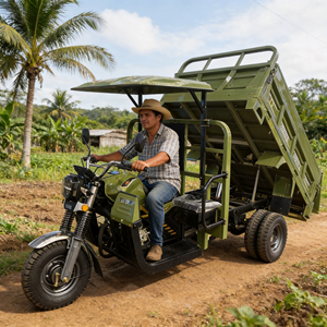 Tricycle benne TRICERA MOTO 250cc 2 tonnes à succès en Amérique du Sud pour la logistique de courte portée de marchandises dans les ranchs, les mines et les communes - Product Image 1