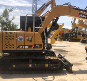 รถขุด Sany SY 75C Pro มือสองขาย รถ Caterpillar คุณภาพเยี่ยม น้ำหนักใช้งาน 5 ตัน ปั๊มไฮดรอลิกสำหรับงานก่อสร้าง - Product Image 3