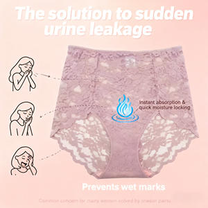 <span class=keywords><strong>Intimo</strong></span> Femminile Sexy ad Alta Elasticità in <span class=keywords><strong>Pizzo</strong></span>, Mutande a Vita Alta Resistenti e Non Deformabili, Mantengono la Sensazione di Freschezza - Product Image 1