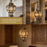 Grand lustre de mosquée, style islamique, en fer et acrylique, luminaire suspendu LED pour Masjid, villa, salon