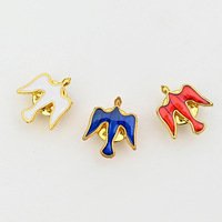Broche émail en alliage de zinc en métal épingle de revers croix blanche colombe pour cadeau chrétien