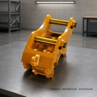 Coupleur hydraulique rapide robuste pour excavatrice de 20 à 30 tonnes, système de changement d'attache rapide avec double verrouillage de sécurité, haute résistance
