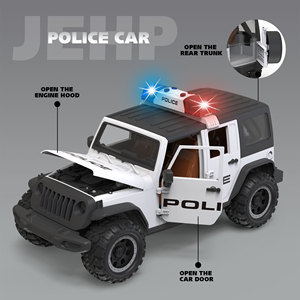 LASIVE <span class=keywords><strong>TOYS</strong></span> 惯性越野车 六门可开 带灯光和声音 含3节AG13电池 适合3岁以上男孩 - Product Image 3