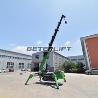 Mini-grue araignée électrique et diesel à double alimentation Jekko Cranes, grue araignée sur chenilles pour divers besoins de levage