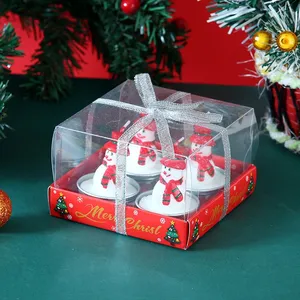 شموع ديكورات أعياد الميلاد من شركة SuXiu من المصنع الأصلي قبعات أعياد الميلاد معاطف أعياد الميلاد طقم هدايا شموع عطرية لعيد الميلاد الممتع