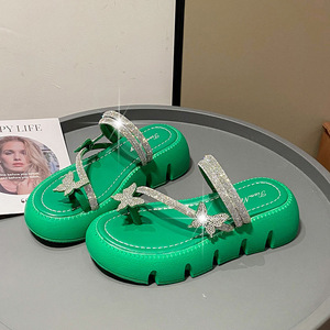 Sandalias de Plataforma con Pedrería para Mujer, Estilo Veraniego, Moda, Venta al Por Mayor - Product Image 3