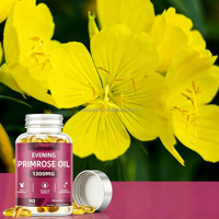 Huile d'Onagre Haute Puissance 1300mg (109mg GLA) – Soutien Hormonal et Bien-être – Solution Complète de Compléments Alimentaires pour Adultes