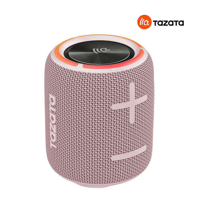 Portable IPX7 Waterproof Wireless Speaker, 3D Stereo Bass TWS Dual Speaker with Colorful Lights