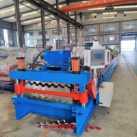 Máquina para Fabricar Tejas de Techo con Perfil de Doble Capa y Acabado Glaseado, Máquina Formadora de Rollos de Láminas para Techo Trapezoidal IBR
