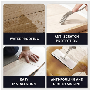 Suelo Híbrido SPC con Propiedades Antideslizantes y Resistentes al Fuego para Uso Doméstico en Viviendas de <span class=keywords><strong>Alquiler</strong></span> - Product Image 5