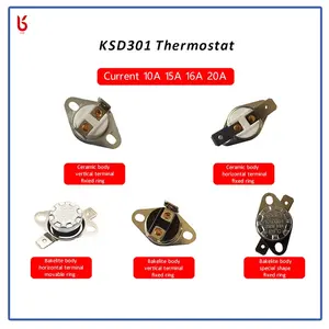 Interruttore di temperatura della protezione termica del termostato KSD301 16A 250V per il bollitore elettrico