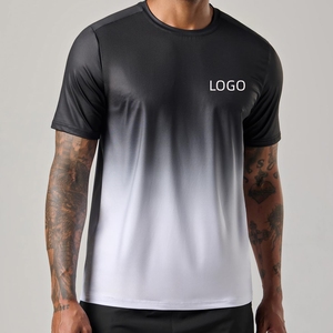 Wholesale <b>Polyester</b> Men Run Sport <b>Tshirt</b> Custom Sublimation Transfer Full Print Design t Shirt Quick Dry Fit T-shirt for Men F00 - Product Image 5
