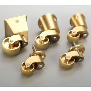 Chaise pivotante à pied, mobilier en laiton, métal - Product Image 4