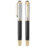 Stylo à bille en métal de conception nouvelle, stylo à bille en aluminium, stylo à bille à écriture fluide en métal avec emballage personnalisé