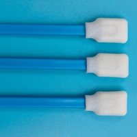 Éponge rectangulaire sans peluches de haute qualité, éponge de nettoyage pour voiture, éponge à manche bleu, éponge en mousse pour le nettoyage d'imprimantes