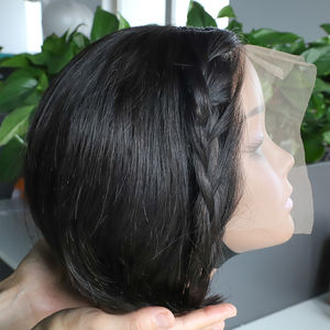 วิกผมแท้ติดลูกไม้ด้านหน้าแบบเต็มหน้า,ผมบลอนด์คลื่นลึก<span class=keywords><strong>สี</strong></span>ตัดจากธรรมชาติ613 Pixie - Product Image 1