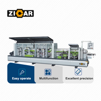 ZICAR maquina de bandas de borde máquina de bandas de borde pre-fresado muebles monofásico edgebander con redondeo de esquinas