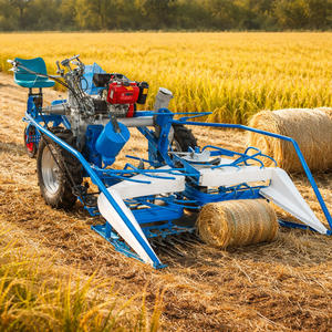 Mini Cosechadora Automática de Granos, Segadora y Atadora con Motor Diésel/Gasolina, Alta Productividad, para Corte de Arroz en Pequeñas Granjas Agrícolas - Product Image 1