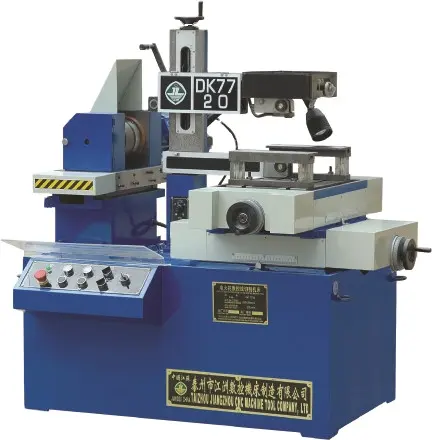 DK7730 medium speed metallic working piece edm electric wire cutting machine