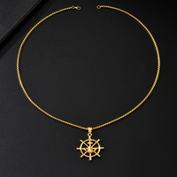 Vente en gros d'usine de colliers unisexes en acier inoxydable avec pendentifs bicolores pouvant être imprimés avec des logos