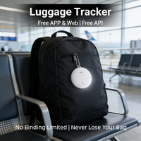 Sistem Ganda IOS Android Tanpa SIM Aplikasi/API Gratis Baterai Dapat Diganti Tahan Lama Riwayat Penjelajahan NRF52840 IOT Air Tag Pelacak GPS