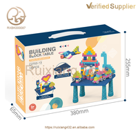 Vente chaude ABS plastique Montessori empilable Construction briques Tables bricolage jouet blocs de construction ensemble pour enfants adultes jeux de société