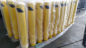 Giao Thông Bãi Đậu Xe Cảnh Báo Hàng Rào An Toàn Ống Thép Ngầm Bollard Bài Với Có Thể Tháo Rời Đầu - Product Image 3