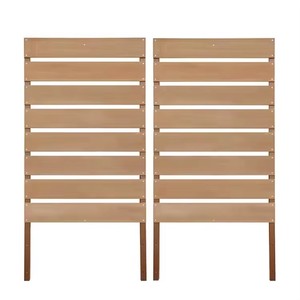 Panneaux de clôture de jardin <span class=keywords><strong>en</strong></span> <span class=keywords><strong>bois</strong></span> à lattes horizontales, respectueux de l'environnement, écran d'intimité extérieur <span class=keywords><strong>pour</strong></span> cour, <span class=keywords><strong>balcon</strong></span>, clôture décorative - Product Image 1