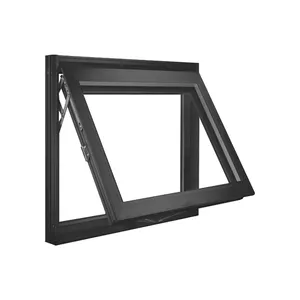 Dmx Venster Deur Openslaand Klink Dubbele Pane Windows Verticale Bi-Vouwen Aluminium Venster