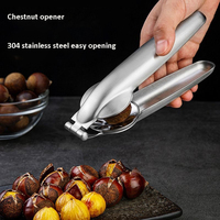 Handig Roestvrijstalen Kastanjeschilmes Met Clip-On Design Metalen Mes Handmatige Bediening Fruit Groenteschaalverwijderingsgereedschap