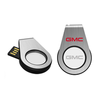 Hadiah Terbaik Baru UP105 Twister USB 2.0 Flash Drive 8GB/16GB Kecepatan Tinggi Logo LED Menyala Promosi Logam+Plastik Garansi 1 Tahun