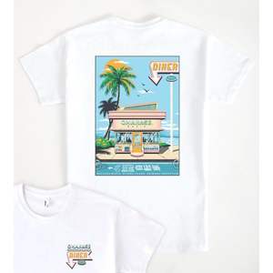 Camiseta Omakase Oasis Diner blanca unisex para adultos talla M - Product Image 1