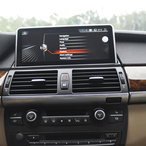 Lecteur multimédia de voiture système Android 12 de 10.25 pouces pour BMW X5 E70 X6 E71 2007-2013 <span class=keywords><strong>CCC</strong></span> <span class=keywords><strong>CIC</strong></span> 4 + 64GB 4g Carplay intégré - Product Image 2
