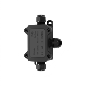 2-in-1 IP68 <b>Waterproof</b> Junction <b>Box</b> 46x37x106mm Two-in-one-out Flame-retardant Nylon Cable Enclosure 24A 450V Terminal <b>box</b> - Product Image 1