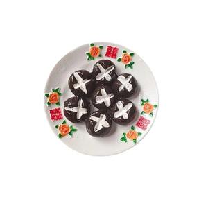 Autocollant de réfrigérateur de nourriture de simulation nostalgique créative Old happy word plate hot pot avec champignon sang de canard nord-est - Product Image 1