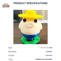 Hucha con Forma de Cerdo Impresa en 3D, 12 cm, Linda Figura de Cerdo de Dibujos Animados, Hucha de Ahorro, Adorno de Escritorio, Regalo Coleccionable para Mayores de 5 Años