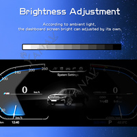 Pantalla Android de 12.3" para Coche con Radio, Audio, Navegación GPS, Reproductor Multimedia, Panel de Aire Acondicionado y Clúster Digital para BMW Serie 3 F30 F32 F83 320i