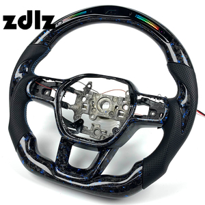 Volante de Fibra de Carbono Forjado Azul con Pantalla LED Personalizada para Honda Civic 11ª Generación 2021 2022 <span class=keywords><strong>2023</strong></span> 2024 - Product Image 3