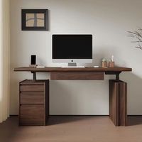 Bureau et table d'ordinateur pliables, portables, durables et réglables en bois massif de noyer noir d'Amérique du Sud, haut de gamme et intelligents