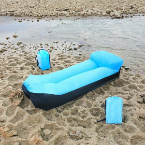 モダンなポータブル折りたたみ式アウトドアソファ、怠け者向けインフレータブルカウチ、キャンプ、ハイキング、ビーチ用快適エアソファベッド - Product Image 2