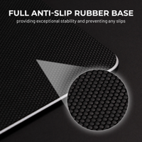 Tapis de souris de jeu en verre trempé à surface givrée 2,0 microns, tapis de souris lisse et rigide pour les joueurs de FPS, fabrication sur mesure en gros