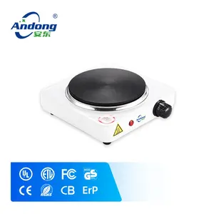 Andong single burner electric stove with cast iron heating plate and thermal fuse for over heating protection