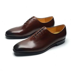 Zapatos Oxford Clásicos y Versátiles para Hombre, con Cordones, Punta en Pico, Suela de Goma Antideslizante, Ligeros, Transpirables y de Alta Calidad - Product Image 2