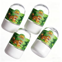 Nuevos Frascos de Vidrio Transparentes de 3.5g con Tapa Hermética a Prueba de Olores y a Prueba de Niños para Envasado de Hierbas y Flores Secas