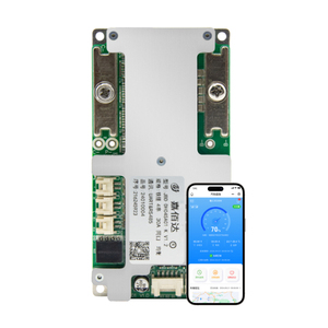 JiaBaiDa 20A-100A 3.2V-3.7V Li-ion 3S-4S <b>12V</b> Smart BMS PCBA with UART/485/CAN Series Connect - Product Image 1