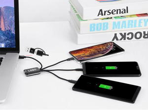 <span class=keywords><strong>Cable</strong></span> USB 3 en 2 Luminoso de <span class=keywords><strong>Doble</strong></span> Cara con Logotipo Luminoso LED, Regalo Promocional de Marca, Dos Entradas Brillantes - Product Image 5