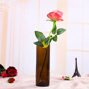 创意设计感独特定制酒瓶切割玻璃花瓶